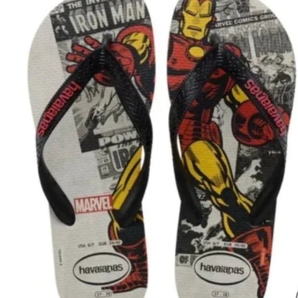 Iron Man flip flops sandals